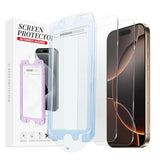 Lfgkmz 2 Pack Tempered Glass Screen Protector For Iphone 16 Pro 6.3",[Military Grade Shatterproof],Auto Install,Ultra Hd,9H Hardness,Zero Bubble
