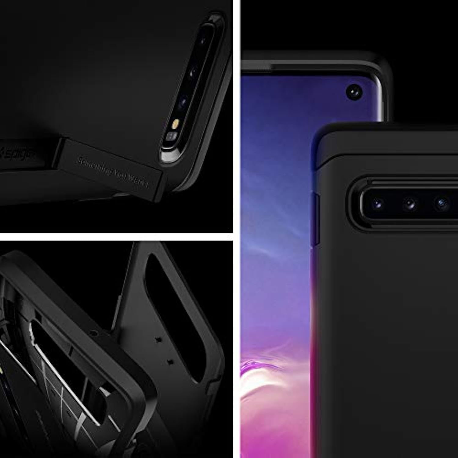 Spigen Tough Armor Designed for Samsung Galaxy S10 Case (2019) - Black