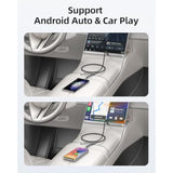 Usb A To Usb C 3.0 Cable, 6 Inch/0.5Ft (2Pack) 10Gbps High Speed Data Transfer, 3A Fast Charging Android Auto Usb C Cable, Compatible With Samsung T7, Galaxy S24 S23 Note 20, Iphone 15 16 Pro Max