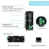 Industrial 90W Gigabit Poe++ Injector 12-48Vdc To 48V Boost Voltage Din/Wall Mount10/100/1000Mbps Ieee 802.3At/Bt