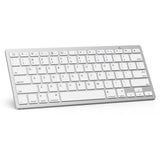 Bluetooth Keyboard Compatible With Ipad A16 11Th 10Th Generation, Ipad 10.2 (9Th/8Th/7Th), Ipad Pro 13/12.9/11 Inch, Ipad Air/Mini And More Ios Devices, White