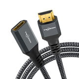 8K Hdmi Extension Cable, Hdmi 2.1 Male To Female Cable, Nylon Braided Hdmi Ext