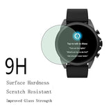 Watch Screen Protector (3+1Pack) Compatible With Fossil Gen 6 44Mm, Tempered Glass Film Anti-Scratch High Definition Full Coverage And Soft Tpu Protective Case, Black