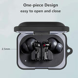Case Cover Compatible With Nothing Ear (A) Earbuds, Soft Silicone Protective Case With Cleaner Kit With Carabiner Keychain Accessories (Black)