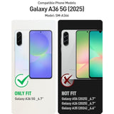 Guardian Case For Samsung Galaxy A36 5G, [2 Front Frame] [20 Ft Mil-Grade Drop Tested] [Screen Protector Work With Fingerprint Id] Full Body Shockproof Rugged Clear Cover, Green/Clear