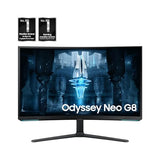 32" Odyssey Neo G8 (G85Nb) 4K Uhd 240Hz 1Ms G-Sync 1000R Curved Gaming Monitor, Quantum Hdr2000, Amd Freesync Premium Pro, Matte Display, Displayport, Black & White, Ls32Bg852Nnxgo