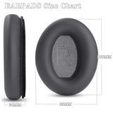 Ear Pads Cushions + Headband Replacement Earpads Compatible With Bose Quietcomfort 45 Qc45 35 Qc35, Qc35 Ii Over-Ear Headphones Easy Diy Installation,Protein Leather Parts (Dark Gray Kit)