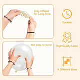 Pearl White Balloons Different Sizes For Garland Arch, 134Pcs Premium Party Latex Balloons For Birthday Party Graduation Wedding Anniversary Baby Shower Party Decoration