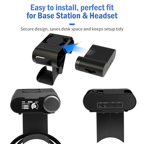 Under Desk Headphone Hanger Stand for SteelSeries Arctis Nova Pro Wireless-Arctis Pro Wireless NOVA Magnetic Mount Secretlab Magnus Version,Headphone