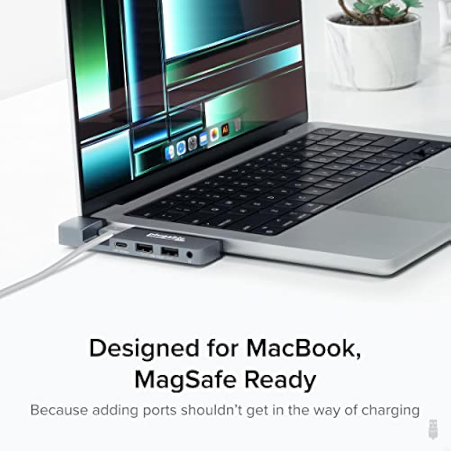 5-In-1 Usb C Hub Multiport Adapter For Macbook Pro 14/16 Inch, Macbook Air M2