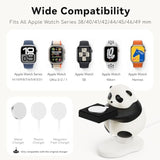 For Apple Watch Charger Holder Stand Compatible With Apple Watch Series Ultra2/Ultra/Se2/10/9/8/7/6/Se/5/4/3/2/1(49Mm,46Mm,45Mm,44Mm,42Mm,41Mm,40Mm,38Mm)?Cute Panda Iwatch Charging Stand, Dock