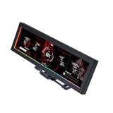8.8" Universal Screen For Pc - Adjustable Mounting For Any Computer Setup - Customizable Argb Frame - Pc Temperature Display Panel - Lcd Screen Display - Mini Monitor - Sm088X (Us88 V1 Black)