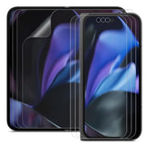 For Google Pixel 9 Pro Fold, [3+3 Pack] Epu+Tpu Anti-Glare Matte Screen Protector, 3 Inside + 3 Front, Anti-Fingerprint,Self-Healing,Bubble Free Easy Installation With Alignment Jig