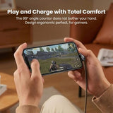 Heavy Duty 90 Degree USB-C to USB-C Cable 3.3ft, 240W Flat Right Angle Fast Charging Cord for iPhone 16/15, Mac, , Google Pixel
