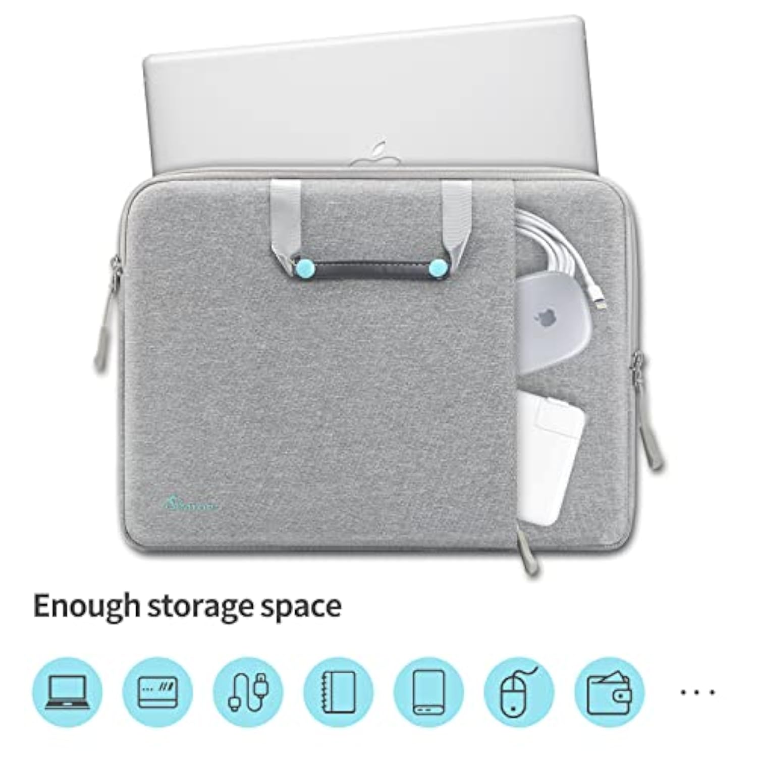 Laptop Sleeve 16-Inch Macbook Pro 2019-2021 A2485, Laptop Case Dell Xps 15, Surface Book 3/2, Laptop Cover The New Razer Blade 15, Waterproof Ykk Zipper Bag Polyester