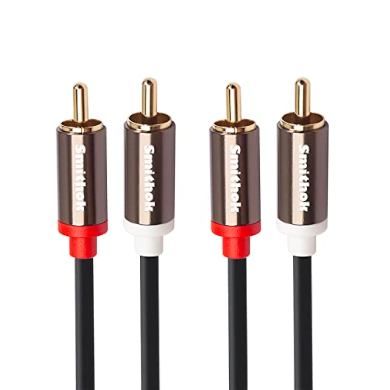 Rca Cables 2 Pack[Hi-Fi Sound, Pvc Jacket, Shielded], 2-Male To 2-Male Rca Aud