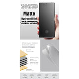 2Pcs Anti-Fingerprint Matte Hydrogel Film For Zte Nubia Redmagic 10 Pro / 10 Pro+ 5G 6.85" Anti-Glare Transparent Soft Tpu Screen Protector Explosion-Proof Fingerprint Unlock, Self-Healing, Ultra-Thin