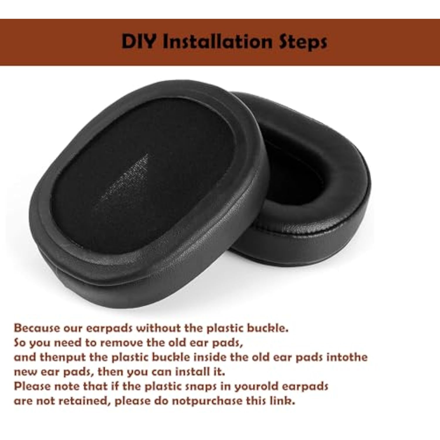 Pm-3 Professional Headphone Earpads Headset Cushions Replacement Compatible With Oppo Pm3 Pm 3 Headphones,Ear Pads Cushions With Comfortable Leather And Memory Foam