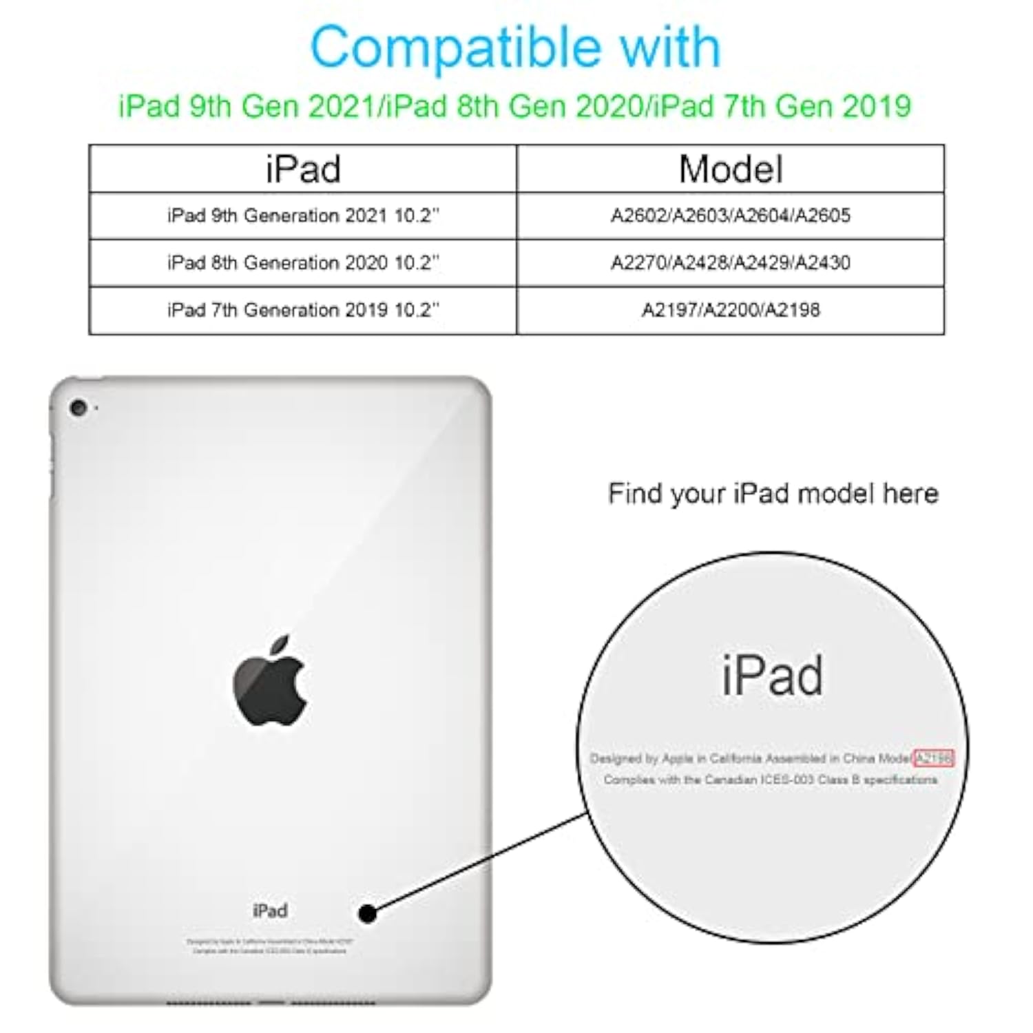For Ipad 9Th 8Th 7Th Generation Case With Kickstand Butterfly Wings Pencil Hol