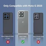 Skin-Feel Phone Case For Motorola Moto G 2025 - Slim Semi-Translucent Frosted Hybrid Tpu/Pc Cover With Raised Screen & Anti-Fall Shockproof Protection (Clear, Moto G 2025)