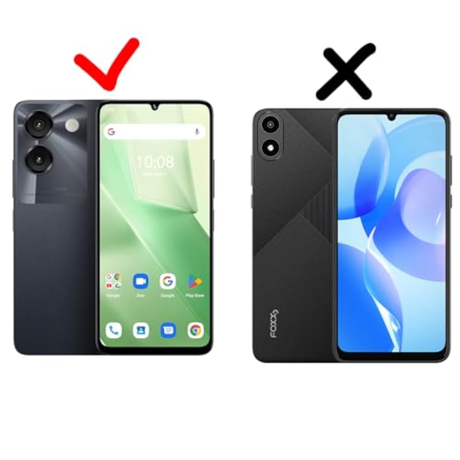AirVoice S67 5G / C67 / A67 Phone Case Compatible with FOXXD Foxx Miro S67 5G / C67 / A67 Phone Case Cover with Tempered Glass Screen Protector and Ring Support
