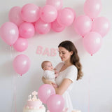 Pink Balloons Pink Birthday Decorations 160 Pack 5 Inch Round Gender Reveal Ballons For Birthday Wedding Anniversary Baby Shower Gender Reveal Party Decoration