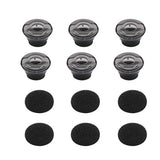 6Pcs Small Size Eargels/Eartips/Ear-Cushion For Plt Voyager 5200 (206110-101) Replacement Spare Kit With Foams Covers.