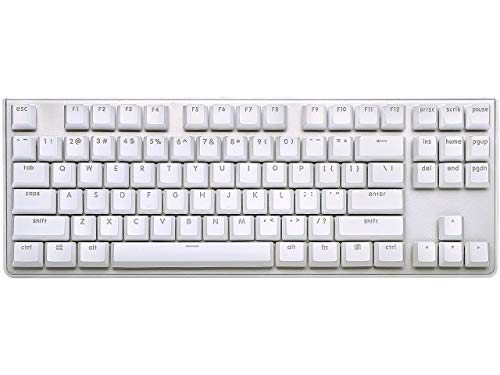 Usb Km360 Professional Tenkeyless Mechanical Keyboard, Cherry Mx Red, Abs Dual Injection Keycap, (White)