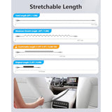Coiled Usb A To Usb C Cable ?Recommended Stretch Length: 1.3-3.3Ft? Usb A To Usb C Andriod Auto & Carplay Cable For Iphone 16 15 Pro/Pro Max/Plus, For Samsung Galaxy S24 S23 S22 S20 S10-Grey
