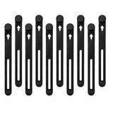 (10 Pcs) Reusable Cable Ties, Elastic Silicone Cord Organizer Straps Keeper Management Holder For Iphone Charging Cable Charger Wire Labels Desk Car And Travel Accessories (Black)