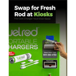 Usb-C Portable Charger Kit - Pack Of 3- Includes All Cables & Adapters Compatible With All Tablets & Smart Phones, Rechargeable Backup Power Bank, Swap For Charged Rod At Kiosk