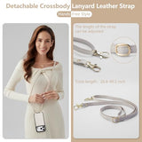 Case for iPhone 17 Pro 6.3 inch, Crossbody Wallet Case Purse with RFID Blocking 3 Card Holders, Flip Folio Leather Cover with Lanyard Wristlet Strap