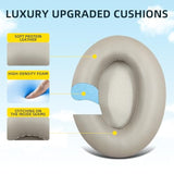 Replacement Earpads For Sony Wh-1000Xm4 (Wh1000Xm4) Headphones, Ear Pads Cushions With Noise Isolation Foam, Added Thickness, Without Affecting Sensor(Gold)