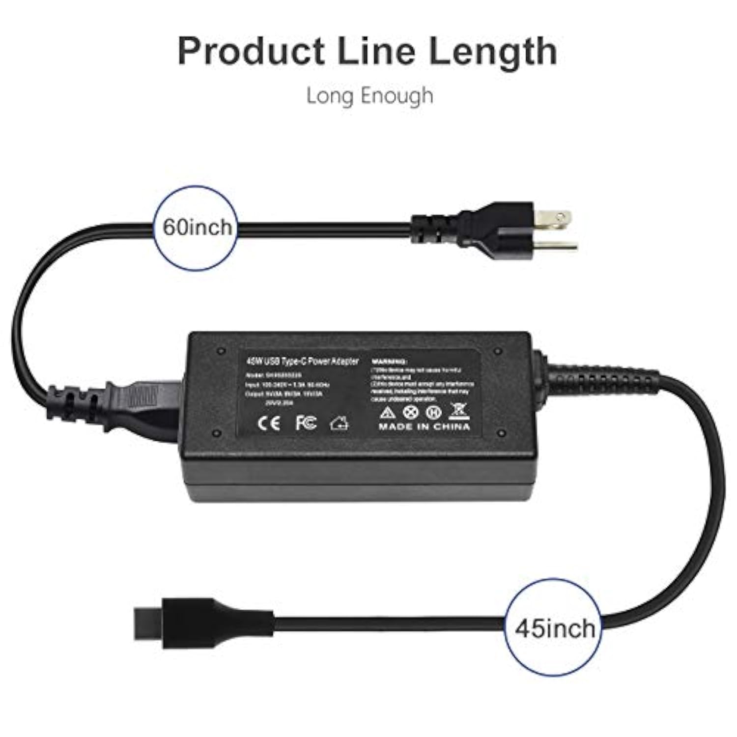 Type C Usb C Ac Adapter Charger For Acer Chromebook 315 R13 11 11A G6 Ee Cb5-3