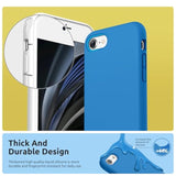 Designed For Iphone Se Case, Iphone 8 Case, Iphone 7 Case, Liquid Silicone Phone Case For Iphone Se 3Rd 2Nd Se 2022 Se 2020, Blue