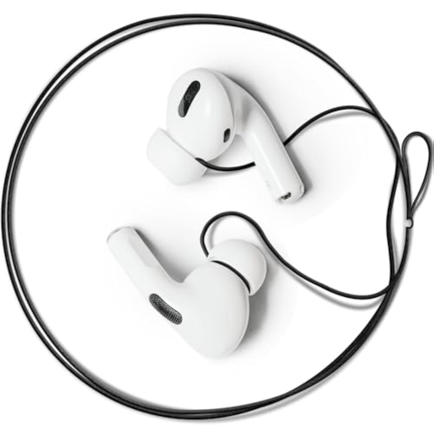 New Version Of Anti-Lost Strap For Wireless In-Ear Earbuds, Airpod Lanyard - Black (Compatible With Airpods Pro 1 2, Sony, Beats, Samsung, Bose)