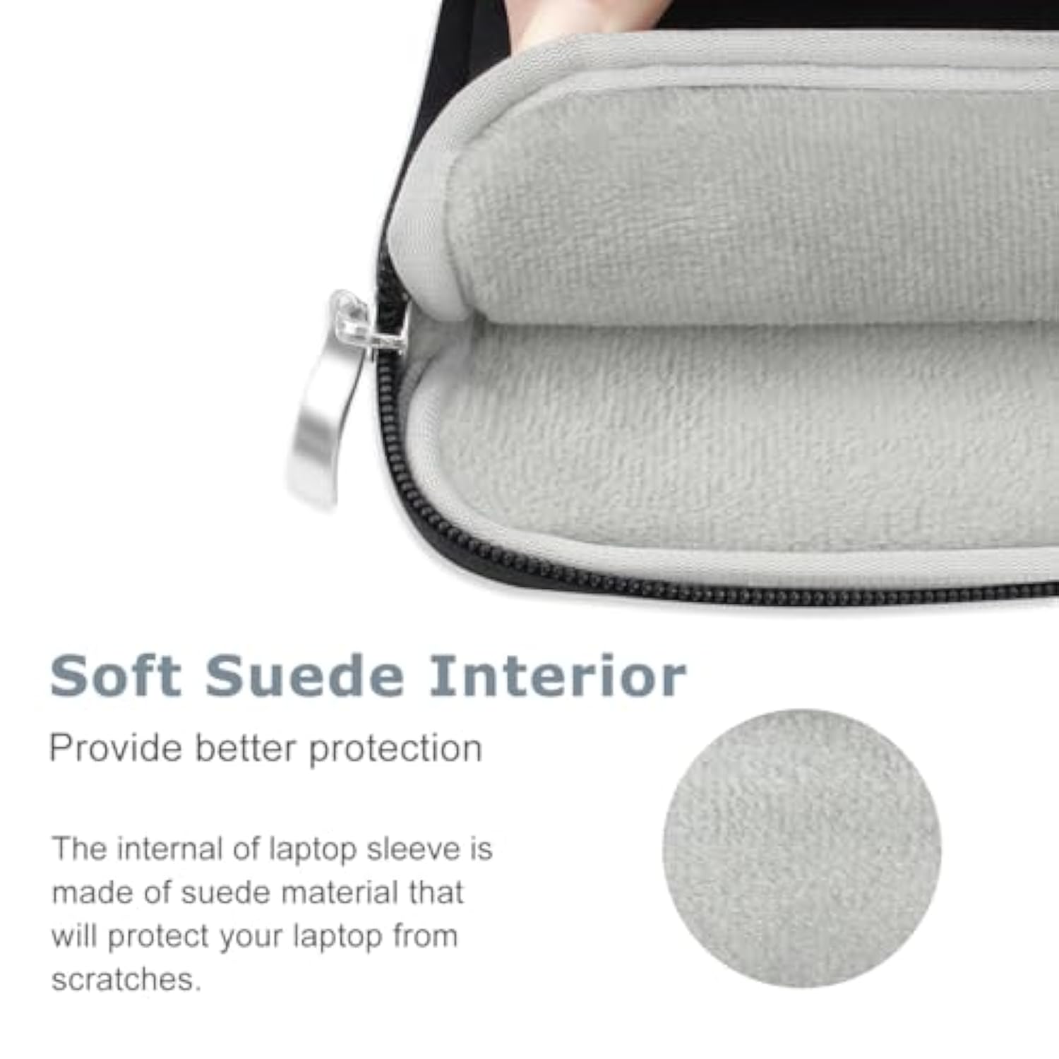 13-Inch Laptop Sleeve Case With Handle For Macbook Air 13.6 Inch (A3240, M4 Chip) Accessories Water-Resistant Canvas Protective Cover Carrying Laptop Bag For Macbook Air 13.6" 2025 (Black)