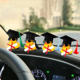 Graduation Certificate Rubber Ducks, Car Ornament Dashboard Decorations Duck Graduation Photo Props Gift For Associate, Bachelor, Graduates, Master, Doctor, Ph.D, Black