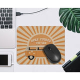 Boho Vw Bus Mouse Pad - Here Comes The Sun Mouse Pads For Desk, Hippie Gifts For Women, Mousepad With Non-Slip Rubber Base For Laptop Computer Keyboard Desktop (9.5×7.9 Inch)