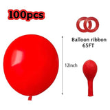 Red Balloons 12 Inch 100 Pack Thicken Latex Red Balloon With 2 Rolls Of Ribbon Round Helium Balloons For Christmas Valentine Birthday Wedding Baby Shower Party Decorations