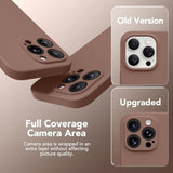 Magnetic For 13 Pro Max Case, Compatible With Magsafe, [Full Camera Protection][Screen Protector] Silicone Shockproof Protective Phone Case For 13 Pro Max 6.7", Brown