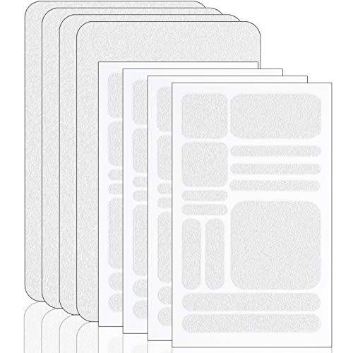 8 Pieces Cell Phone Grip Tapes Stickers Anti-Slip Grip Rubberized Decal Adhesive Traction Hold Decal Adhesives Anti-Slip Textured Tape for Phones