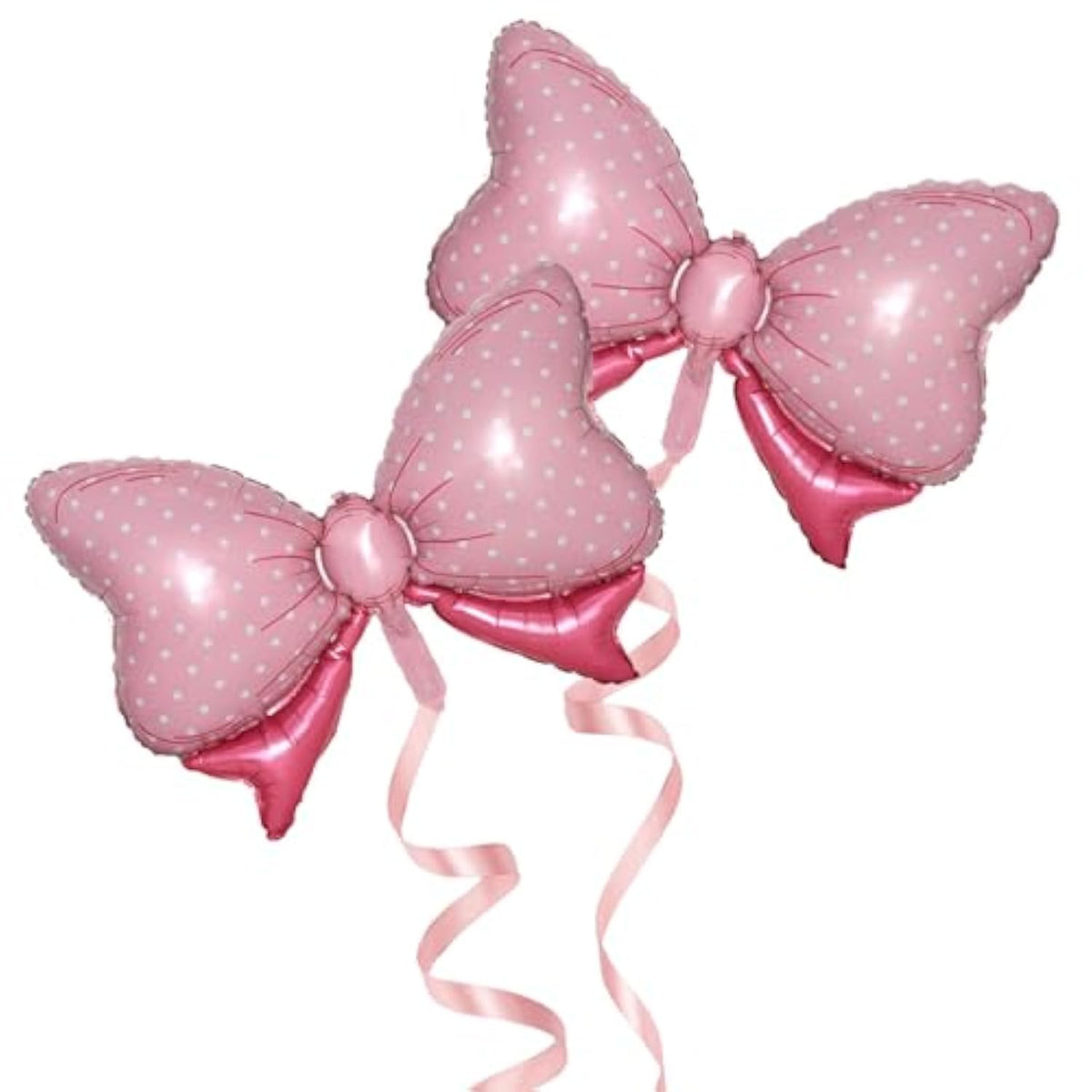 36 Inch Huge Pink Bow Foil Balloon Bowtie Decor for Baby Shower, Wedding, or Party