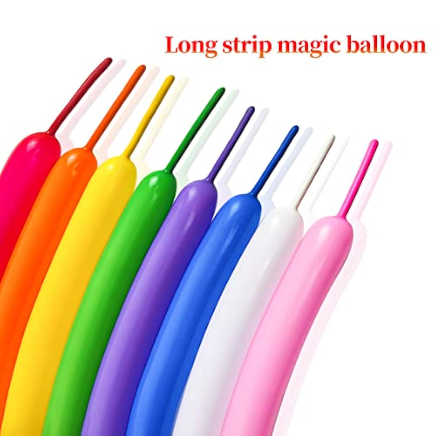 Long Balloons Animals, Thickening 260 Balloons For Tying Balloon Arch, Twisting Latex Magic Modeling Skinny Birthday For Kid‘S Party Wedding Decoartion 100Pcs (Color)