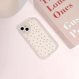 Compatible For Iphone 15 Case Cute Small Heart With Love Lens Bumper Protector For Girls Women Soft Tpu Shockproof Protective Girly For Iphone 15-Small Heart