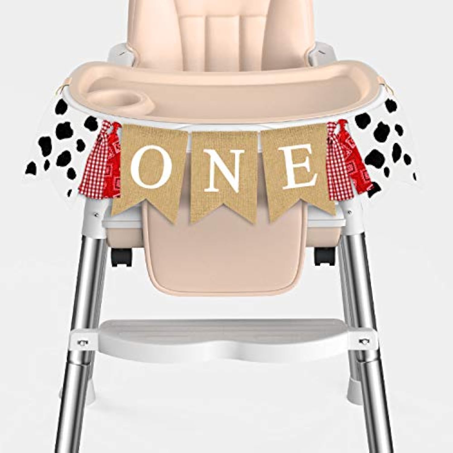 Farm Boy Girl 1St Birthday One High Chair Banner Barnyard Cow Theme Garland
