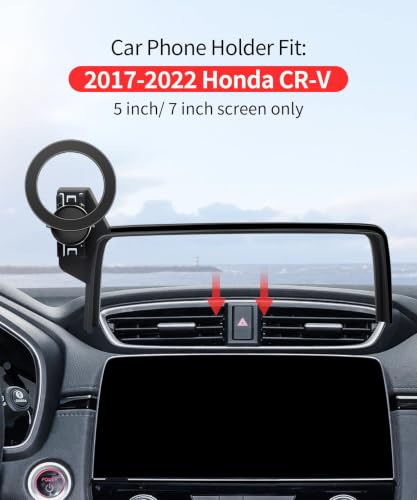 Maserweller Car Phone Holder For Honda Crv Cr-V 2017-2022 Accessories Screen Fixed Clip, 360° Rotation Phone Mount Compatible With Magsafe, Cell Phone Holder Does Not Affect Air Vent