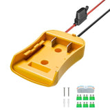 Power Wheel Adapter Compatible With For Dewalt 20V Battery Adapter, Power Wheel Battery Converter Kit Include Fuse & Wire Terminals,12Awg Wire, Power Connector For Diy Rc Car Toys Robots