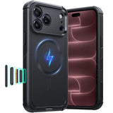 ESR for iPhone 17 Pro Max Phone Case, 23ft Military-Grade Drop Protection, Shock-Absorbing Rugged Cover, MagSafe Accessories Compatible, Cyber