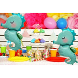 3Pcs Sea Horses Party Balloons Under The Sea Animals Ocean Creature Mylar Balloon For Kids Birthday Decorations Summer Party Suppliers